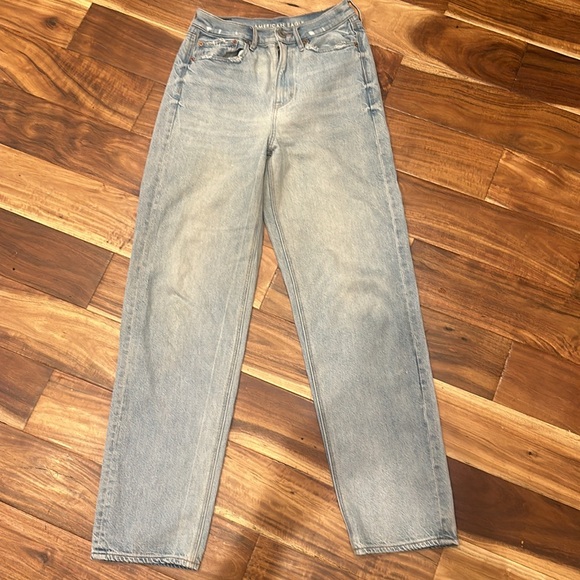 American Eagle AE Baggy Jeans sz 4 reg - Picture 2 of 5